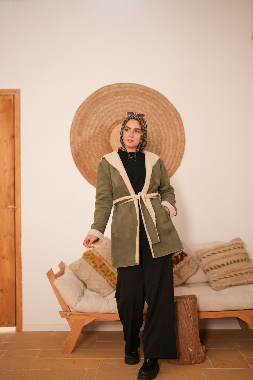 Winter Cozy Jacket -  Olive