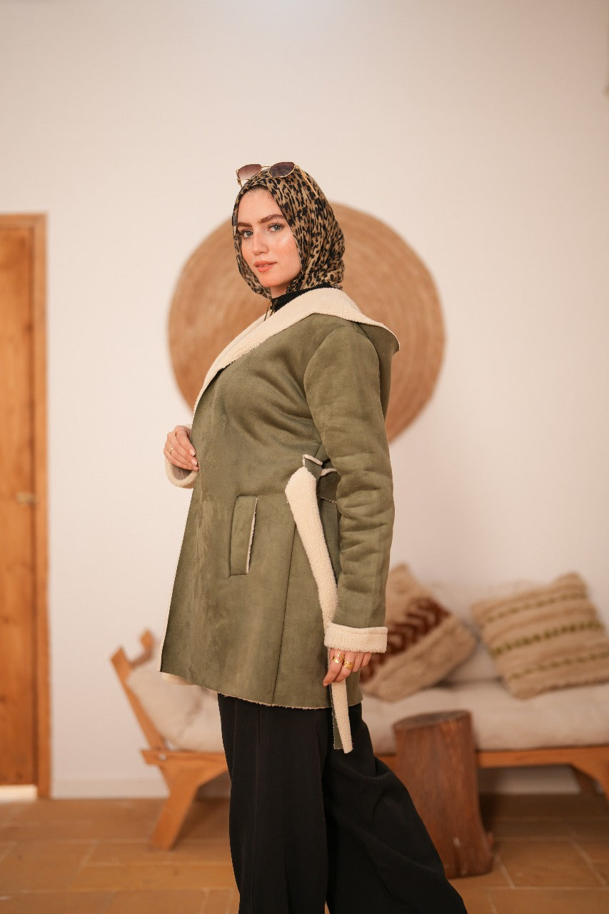 Winter Cozy Jacket -  Olive