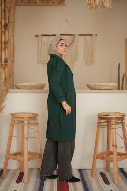 Woolen Coat  - Green