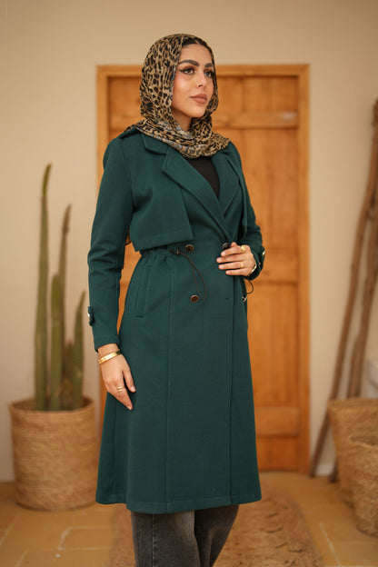 Wooline Coat  -  Green