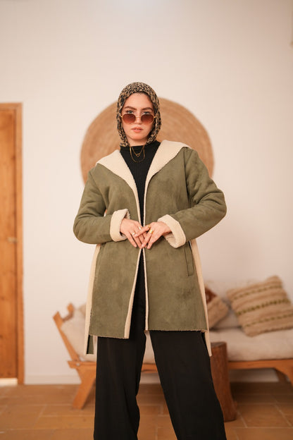 Winter Cozy Jacket -  Olive