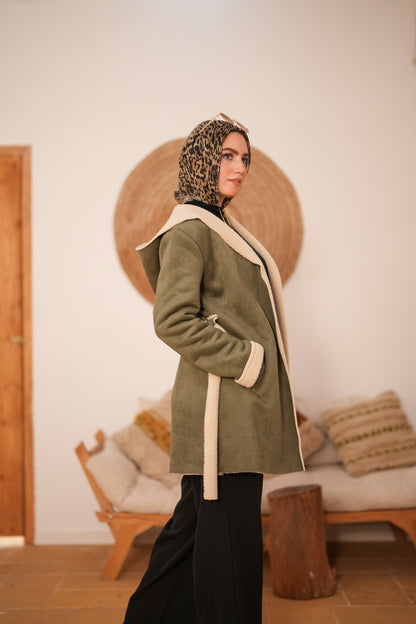 Winter Cozy Jacket -  Olive